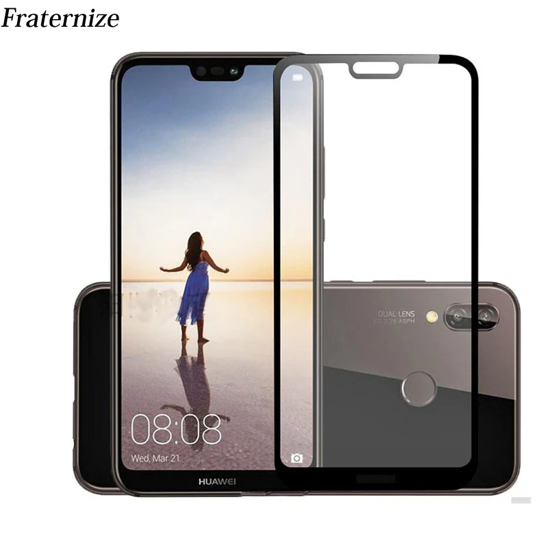 Полное покрытие экрана защитное закаленное стекло для Huawei P20 Lite Pro Nova 3E Y3 Y5 2017 P Smart