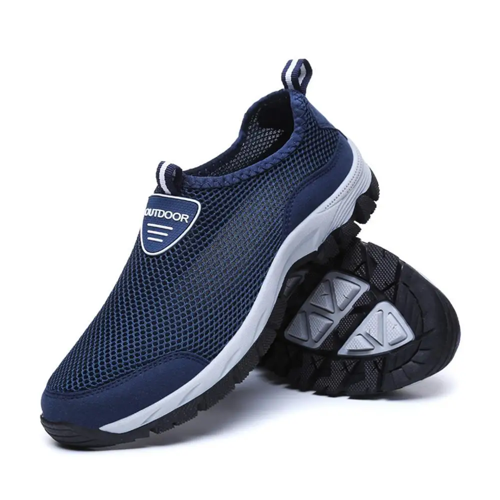 2018 new Men Hard-Wearing Sneakers Adult Casual Shoes Non-slip Fashion Summer Spring Air mesh Breathable Water 39-48 | Обувь