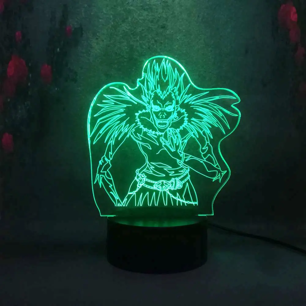 Аниме Anitoy Death Note Ryuk Ryuuku Go экшн-игрушка 3D лампа новый детский подарок декор для сна