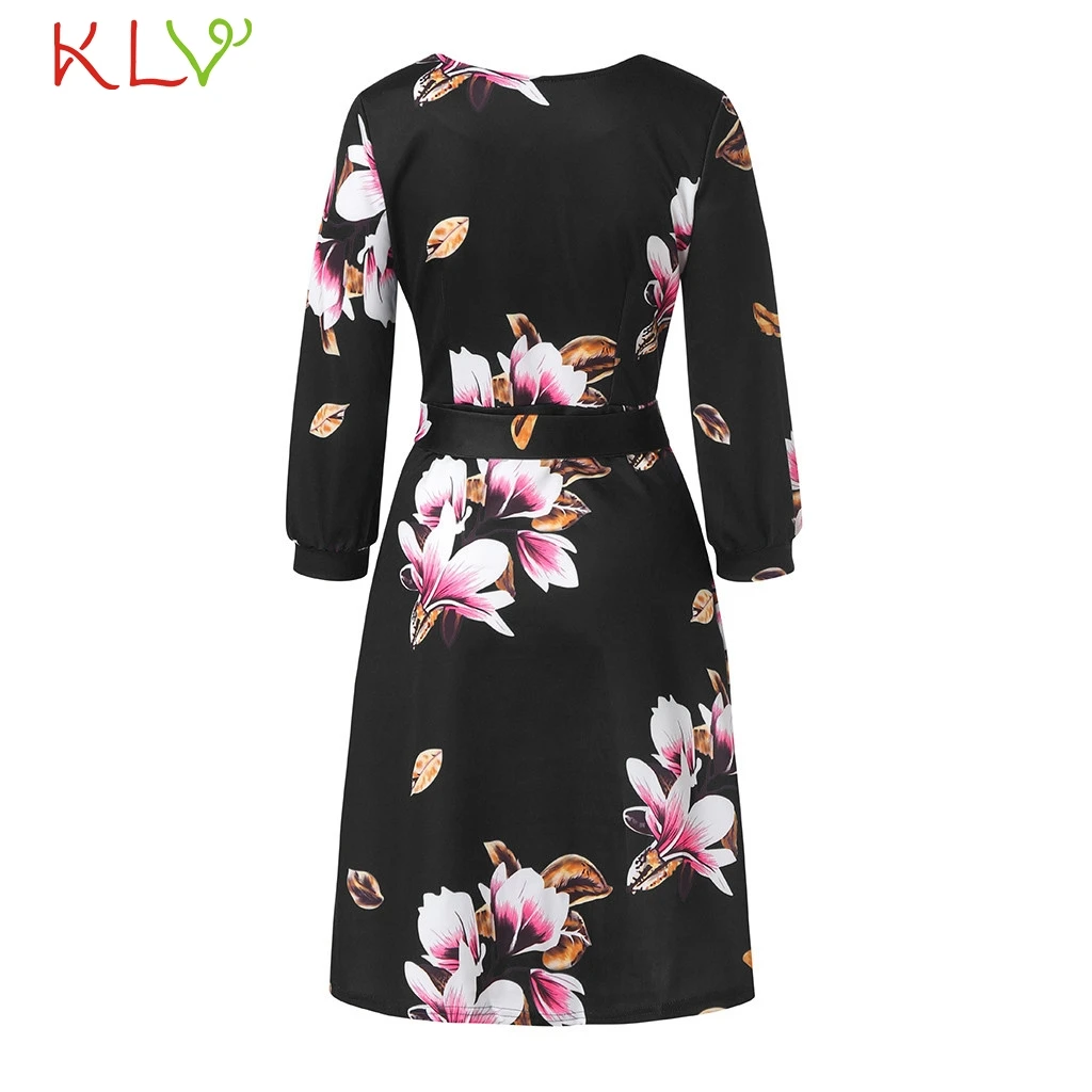 Женское длинное Повседневное платье с карманами и цветочным принтом винтажное