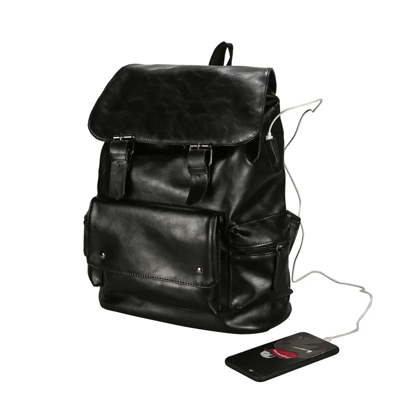 Бесплатная доставка Мужской USB Противоугонный рюкзак для зарядки модная