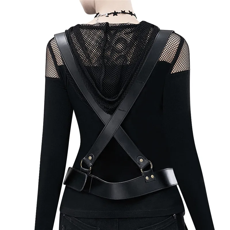 Стимпанк Поясные Сумки из искусственной кожи женский рюкзак Готическая сумка