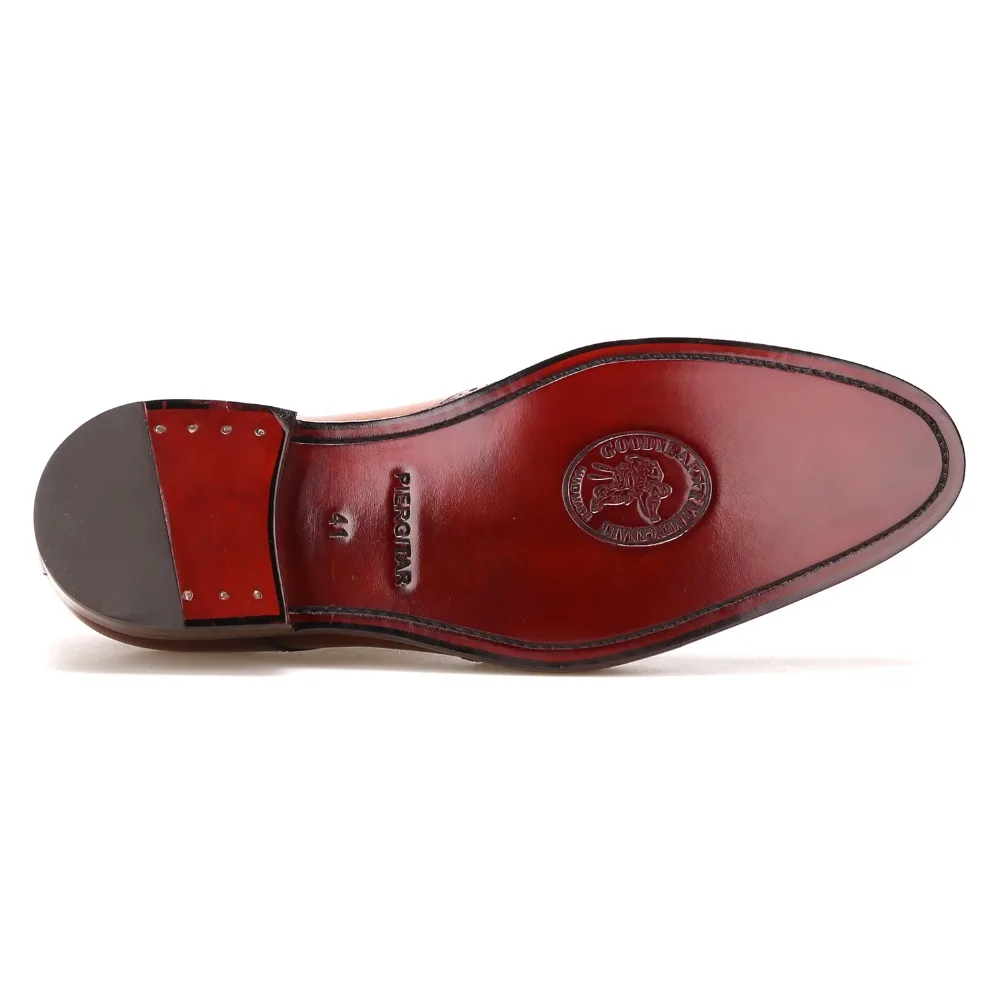 2017 г. Лидер продаж итальянская обувь ручной работы Goodyear из натуральной кожи