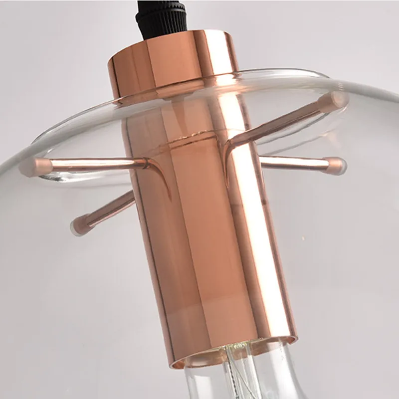 Стеклянный подвесной светильник для кухонного островка лампа бара отеля