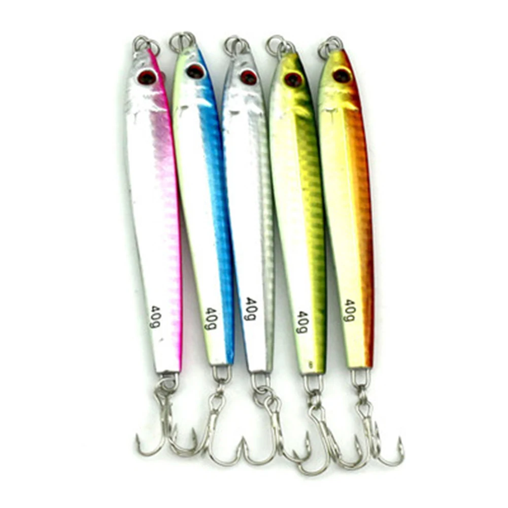 Рыболовная приманка Железная 3 крючка металлическая джигггинг 40 г рыболовные