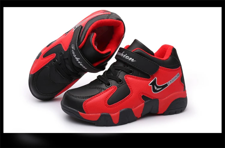 Осень зима стиль детская Баскетбольная обувь Детские кроссовки для мальчиков уличная спортивная обувь женские кроссовки с бархатной подкладкой