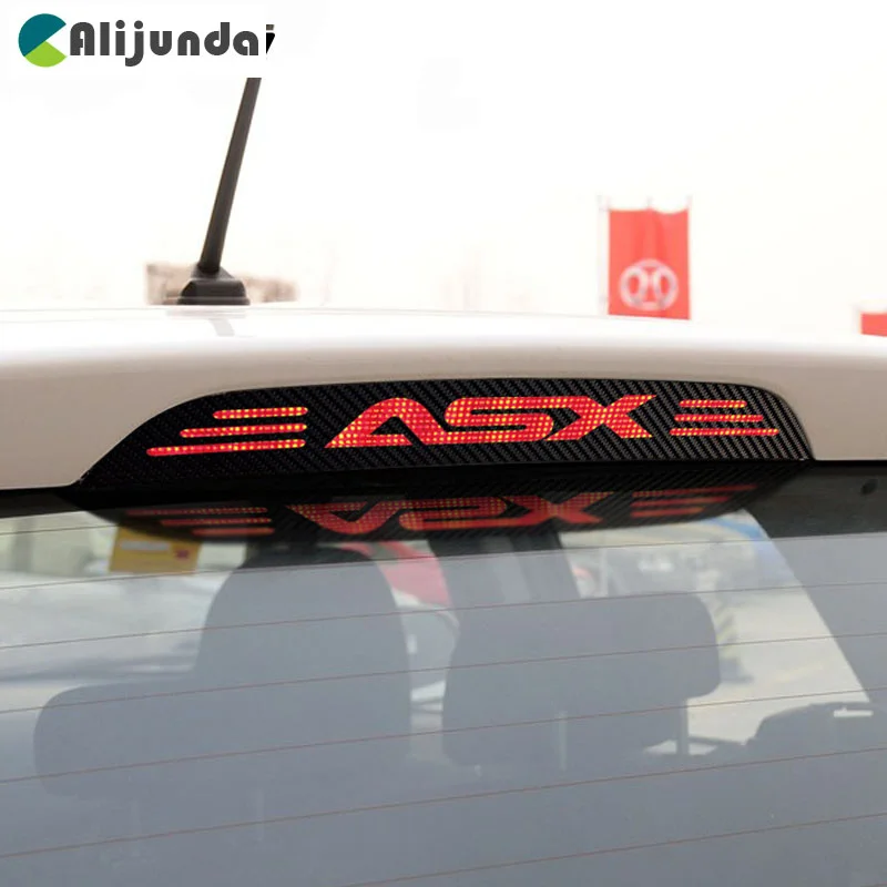 Углеродная фонарь заднего стоп сигнала для mitsubishi asx аксессуары автостайлинга 2011