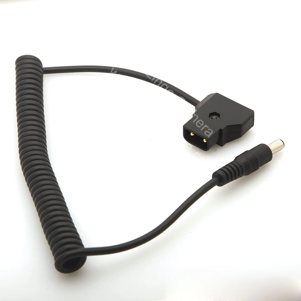 UC9568 спиральный d кран штекер к DC 5 5x2 мм кабель для DSLR Rig power V Mount аккумуляторная