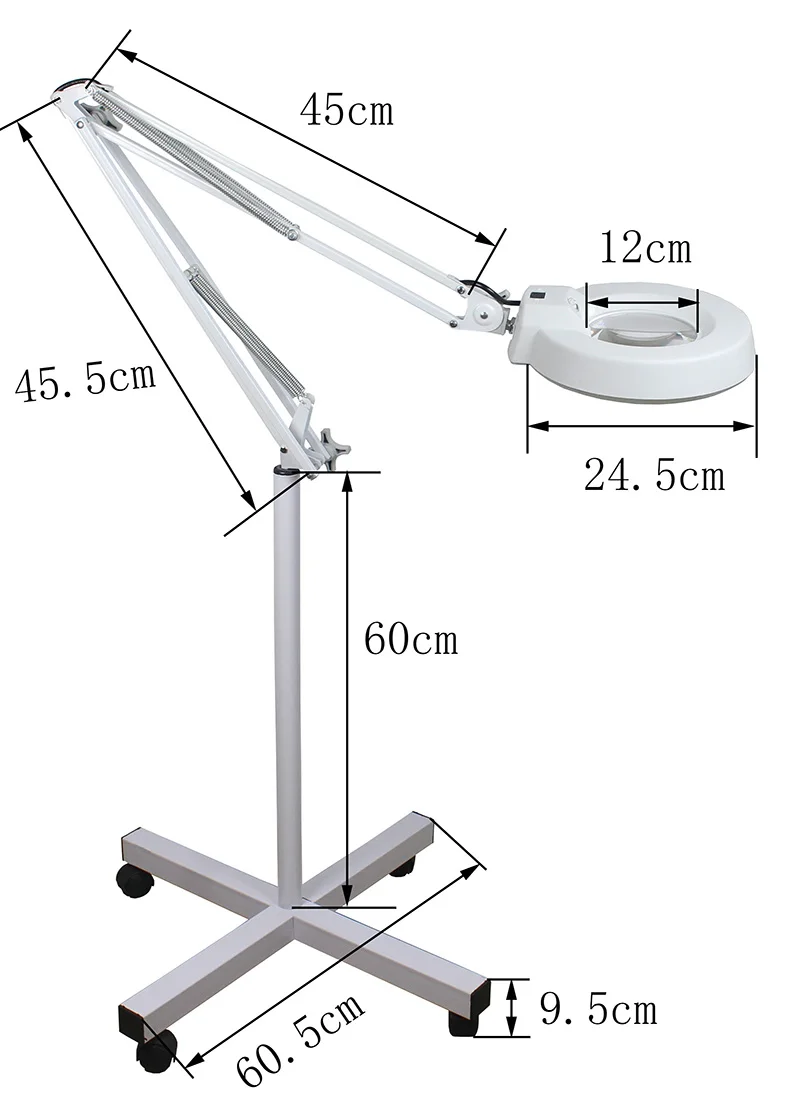 Напольная подставка 220 В 20x зеленое оптическое стекло с большим увеличительным
