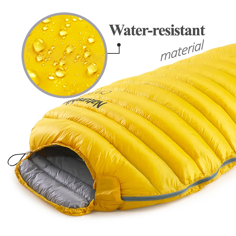 Туристический спальный мешок CW300 Naturehike 750FP зимний с гусиным пухом для мам отдыха