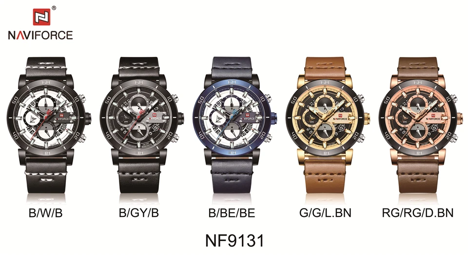NAVIFORCE, спортивные мужские часы с хронографом, модные, аналоговые, кожаные, армейские, военные, мужские кварцевые часы, Relogio Masculino,, синие часы с таймером