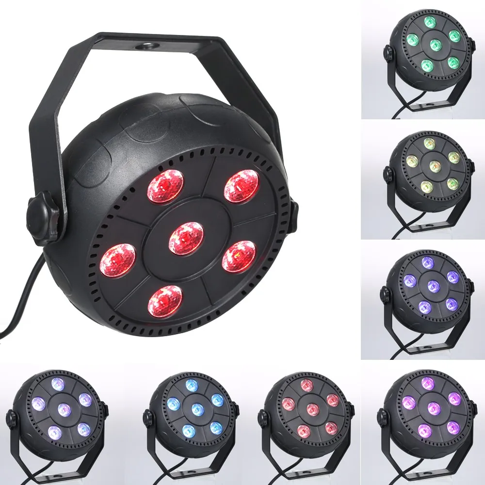 Мини 9 W Dj лазерного дискотечный шар свет этапа 6 светодиодов RGB мыть эффект Портативный этап номинальной свет Автозвук активации Indoor Дискотека лампы