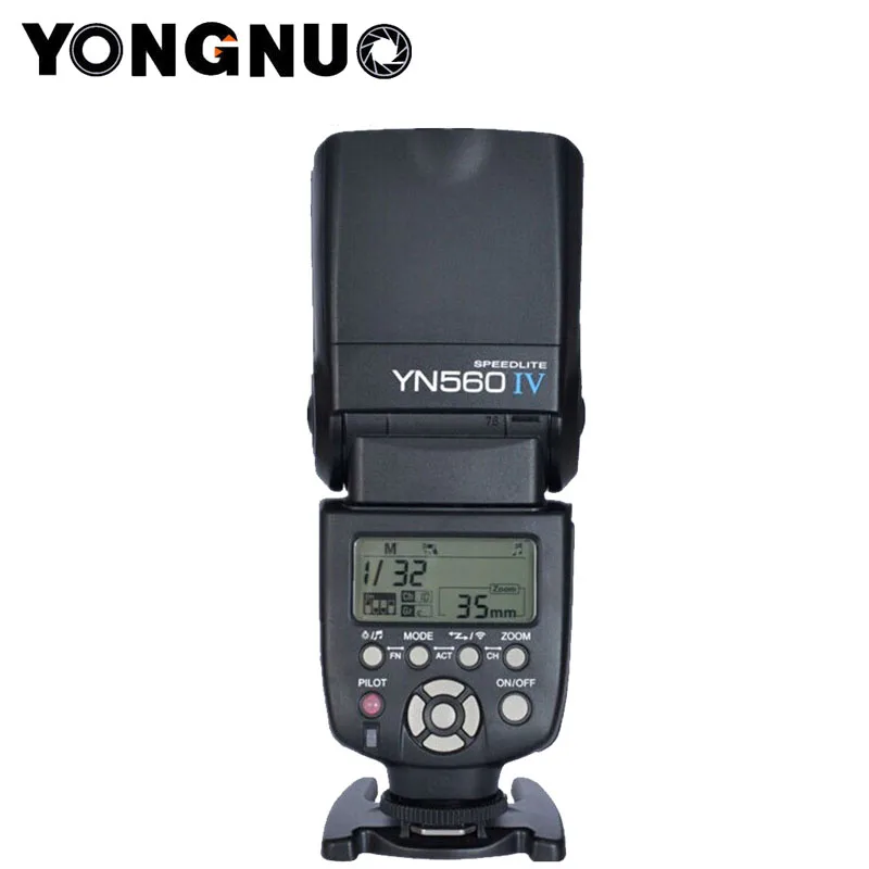 Светодиодная лампа для видеосъемки YONGNUO YN-560IV YN560 Характеристическая вязкость полимера Вспышка Speedlite для цифровой однообъективной зеркальной камеры Canon EOS 5D Mark II III 7D 5D 50D 40D 500D 550D 600D 650D 1000D 1100D 450D 400D