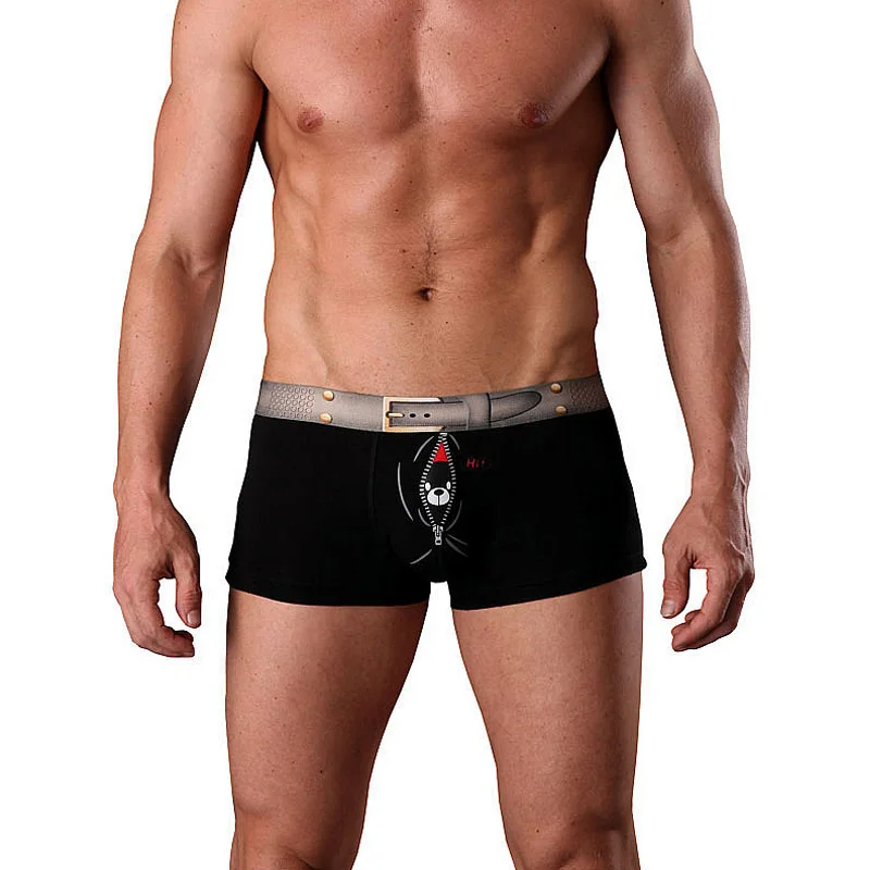01 black Бренд EXILIENS, новинка, мужское нижнее белье, боксерские, Модальные, Homme Boxershorts, мужские боксеры, сексуальные мужские трусы с рисунком, размер M-3XL 093001 - Цвет: 01 black