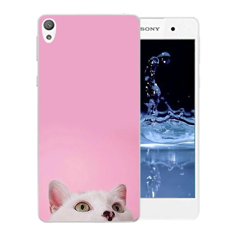 Luck Cat Pattern Soft Silicone Phone Case For Sony Xperia E5 E 5 F3311 F3313 TPU Matte Gel Cover Coque |