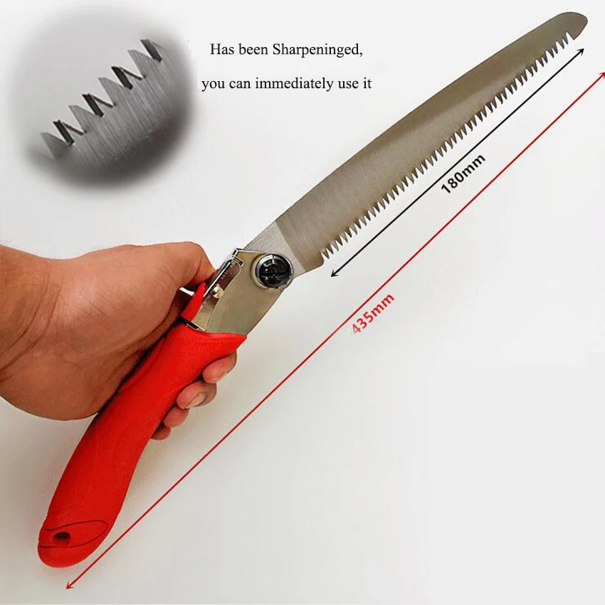 Mini Portable Home Manual Pruning Hacksaws Garden Folding Trimming Saw Household Anti-skip Hand Steel Sawing Tool | Инструменты