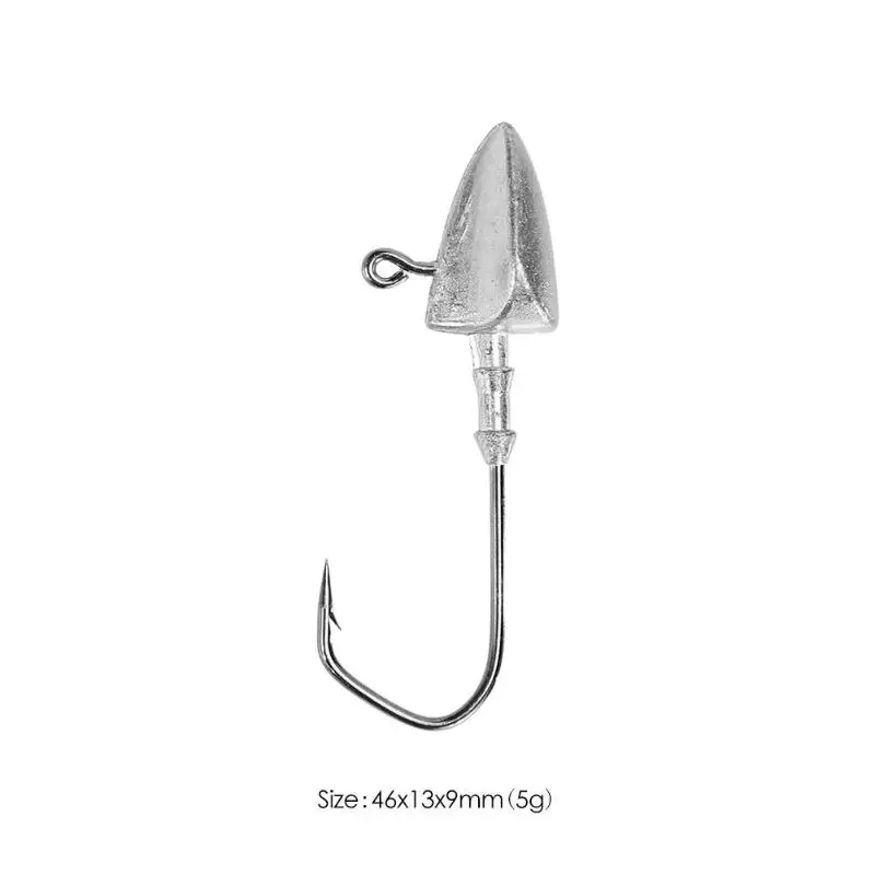 Crank Lead Jig Head Hook Soft Lures Jigging Fishing Hooks Soft Worm Fishing Tackle Accessories