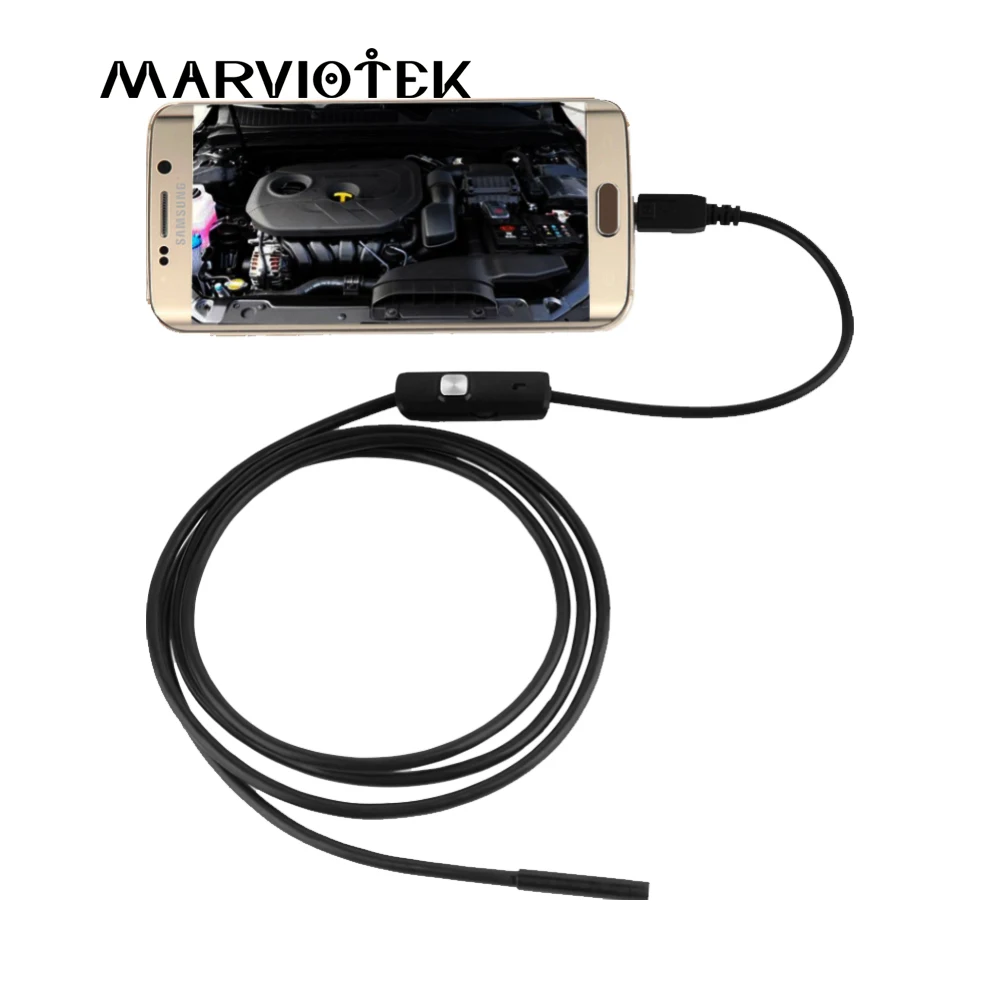 USB эндоскоп 8 мм для Android OTG Гибкая камера мобильный телефон водонепроницаемый