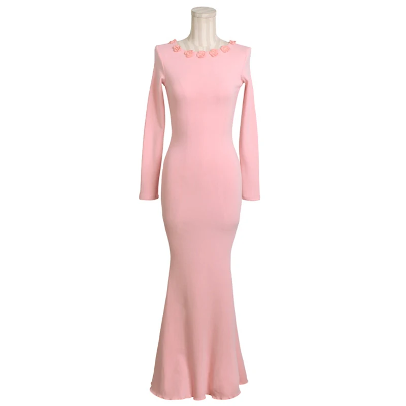 Новейший сексуальный дизайн юбка годе спинка разрез хлопок длинные зимние