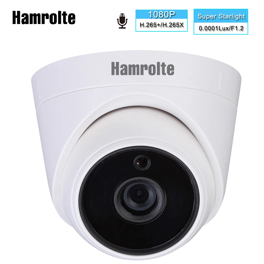 Hamrolte Starlight 1080 P ip-камера sony IMX307 Ультралегкая подсветка 0.0001Lux 3,6 мм объектив Starlight цветной ночного видения H.265X
