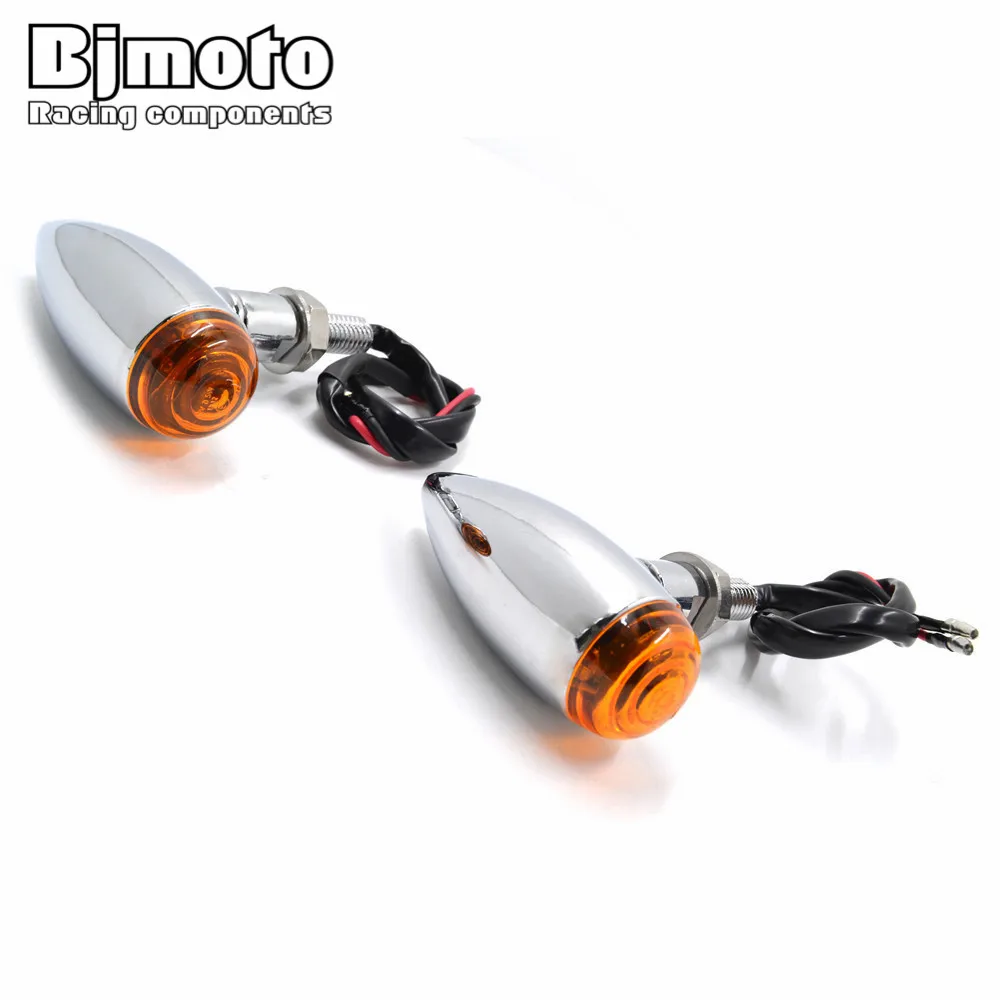 Поворотный индикатор поворота для мотоцикла BJMOTO хромированный металлический