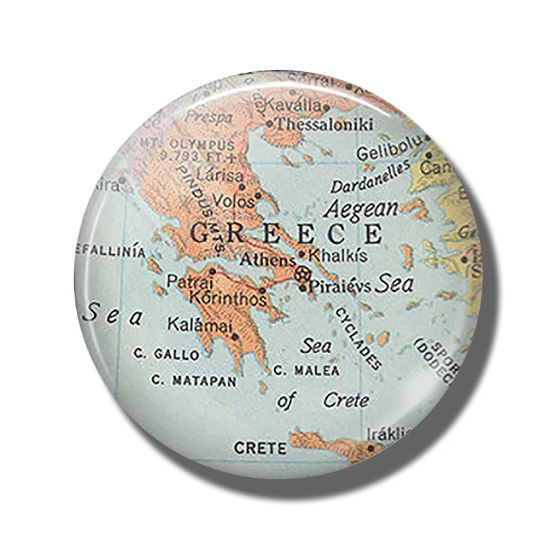 Флаг греческой страны 30 мм магнит на холодильник grecia карта Санторини стекло купол магнитные наклейки на холодильник Примечание держатель Декор