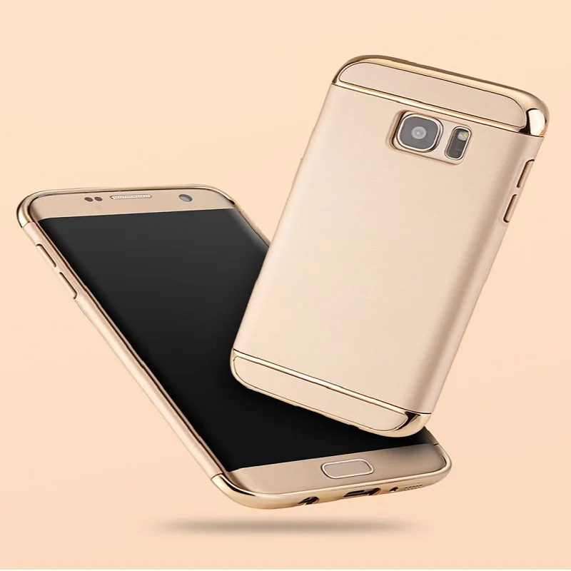 360 Full Protection Electroplated Case for Samsung Galaxy S9 S8 S7 S6 edge plus 3 in1 Case for Samsung Galaxy C7 C9 pro note5 8
