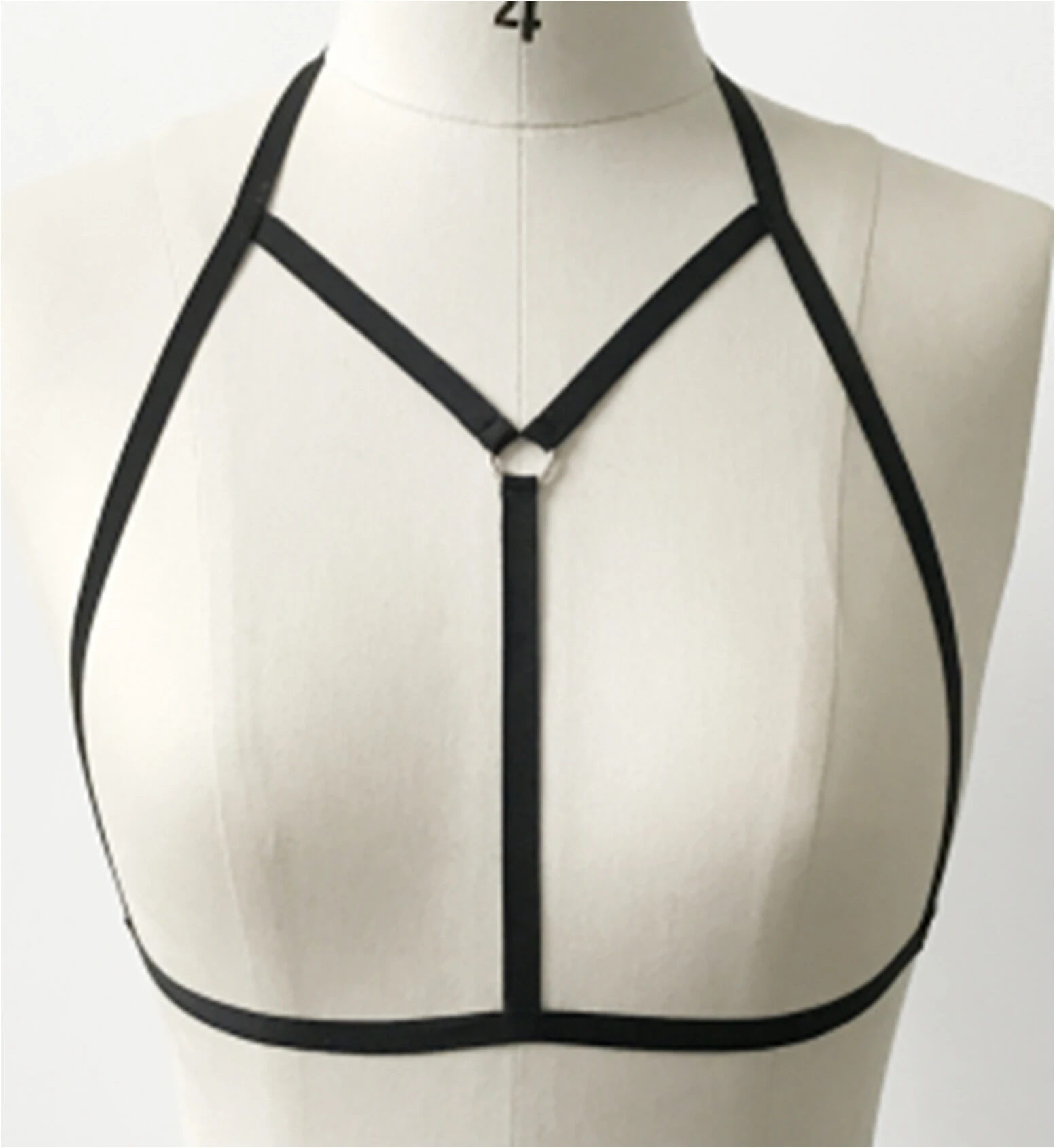 Модный женский эластичный бюстгальтер без косточек Бюстье Cami Cage Crop Tops - Цвет: Black 6