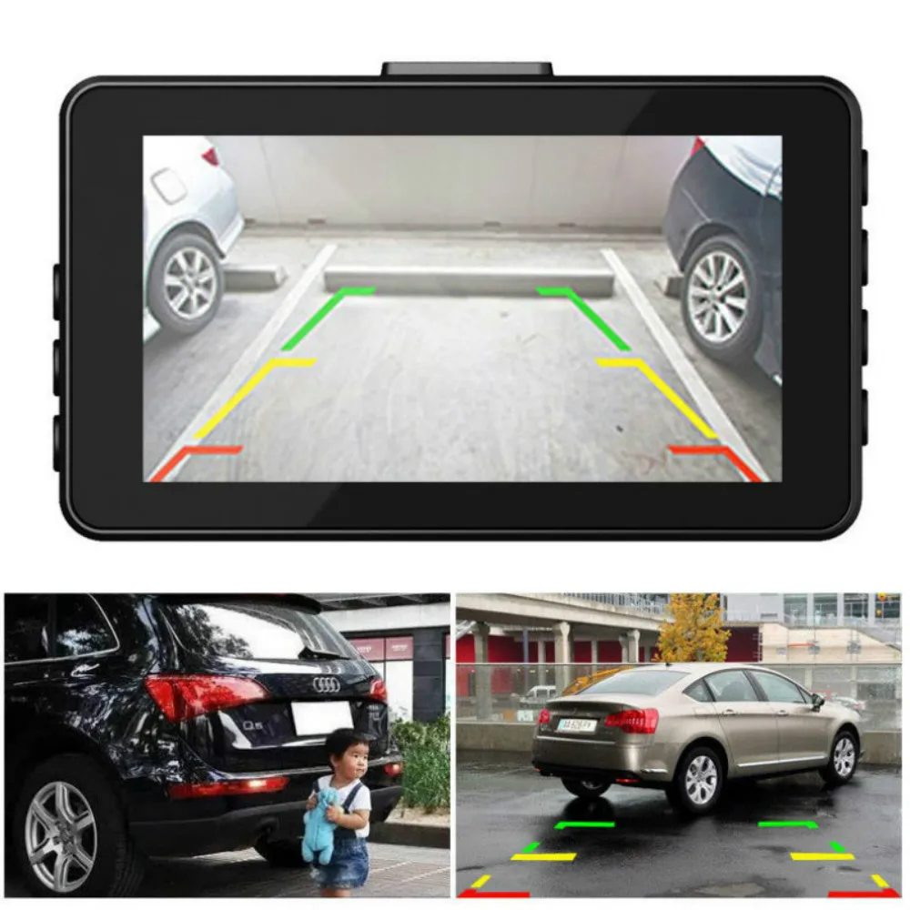 HACTIVOL Full HD 1080P Автомобильный видеорегистратор 3 0 дюймов IPS экран Автомобильная