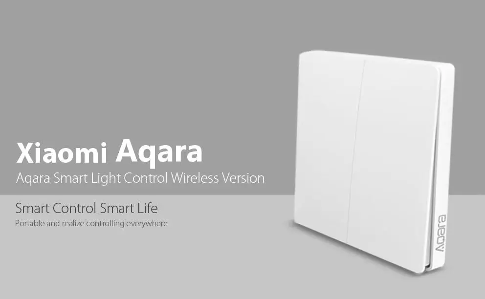 Умный домашний светильник Xiaomi Aqara Mijia с одной проволокой ZigBee, беспроводной ключ, настенный выключатель через приложение для смартфона