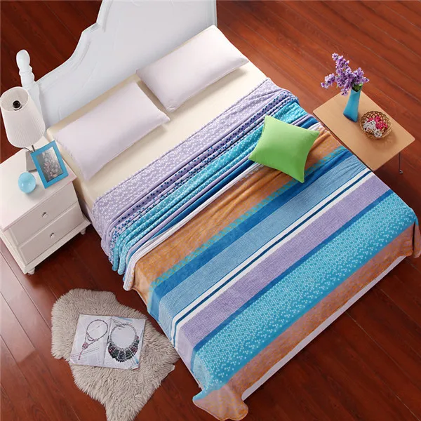 Звездный плед Печать современный мягкий коричневый/серый/синий сплошной цвет