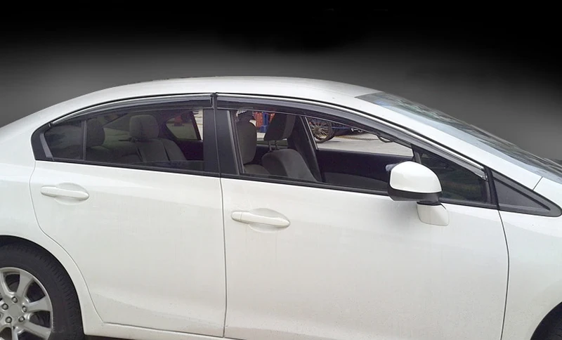 Для HONDA CIVIC 2012 2013 2014 2015 автомобильный оконный козырек Защита от солнца и дождя