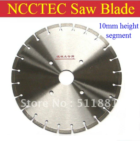 [10mm height segment] 16'' NCCTEC PREMIUM diamond saw blade | 400mm concrete cement road cutting wheels