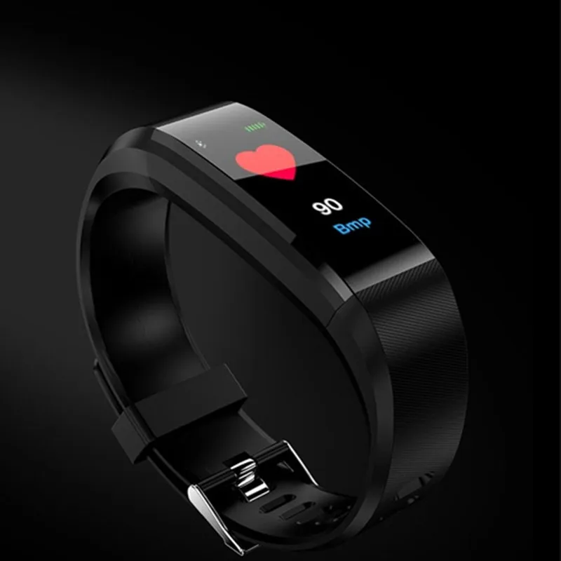 Smartch ID115 Plus HR фитнес приложение GPS трекер активности умный Браслет монитор сна