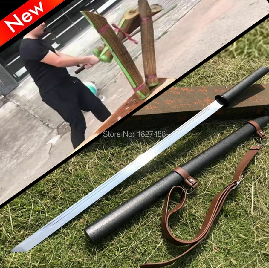 Боевой готов Полный Тан Весенняя сталь очень острые японские Самурайские Прямые