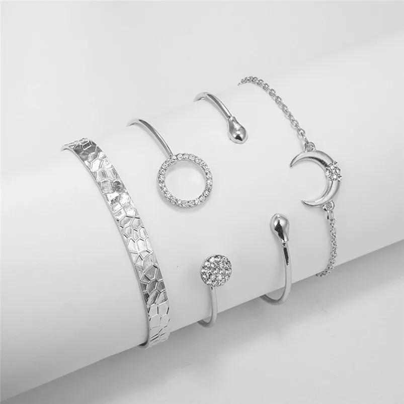 Новый простой дизайн 4 шт. стильная многослойная элегантная женская подвеска