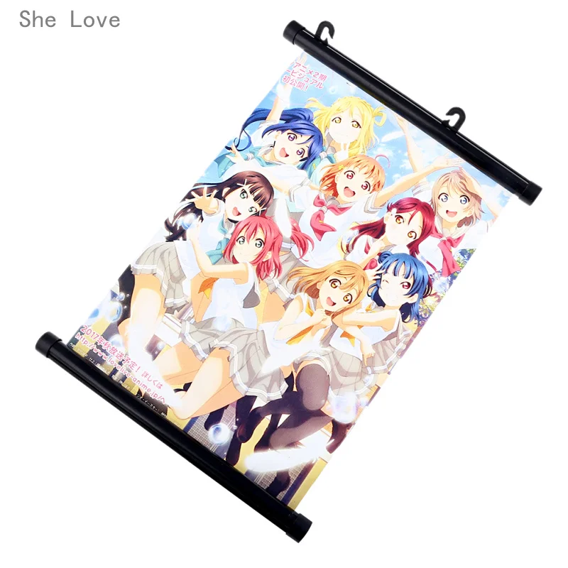 Она любит японское аниме Love Live! Солнечный свет стены свиток живопись холст плакат