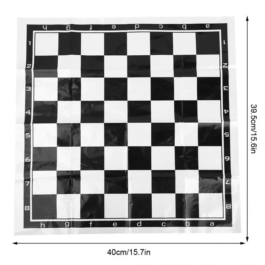 Пластиковый Международный шахматный набор со складной шахматной доской