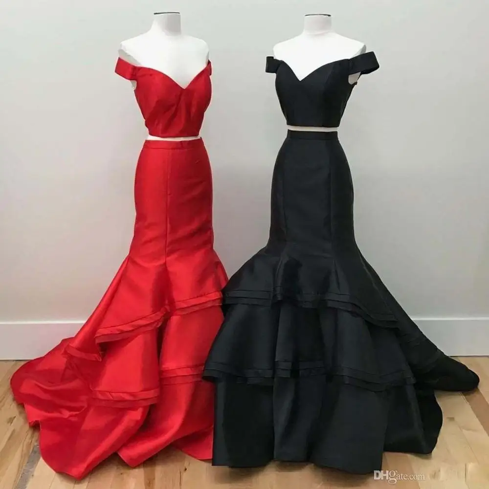 Платье для выпускного вечера из двух частей, корсаж, Русалка, Vestidos de fiesta largos elegantes de Gala, бальное платье, вечерние платья, торжественные платья jurken