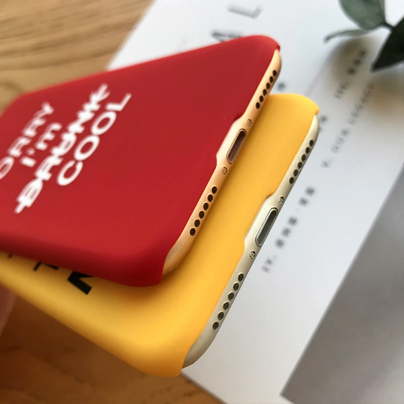 Модный Забавный чехол с буквенным принтом для Apple iphone 6 6S 7 Plus 5 5S 5se милые Чехлы