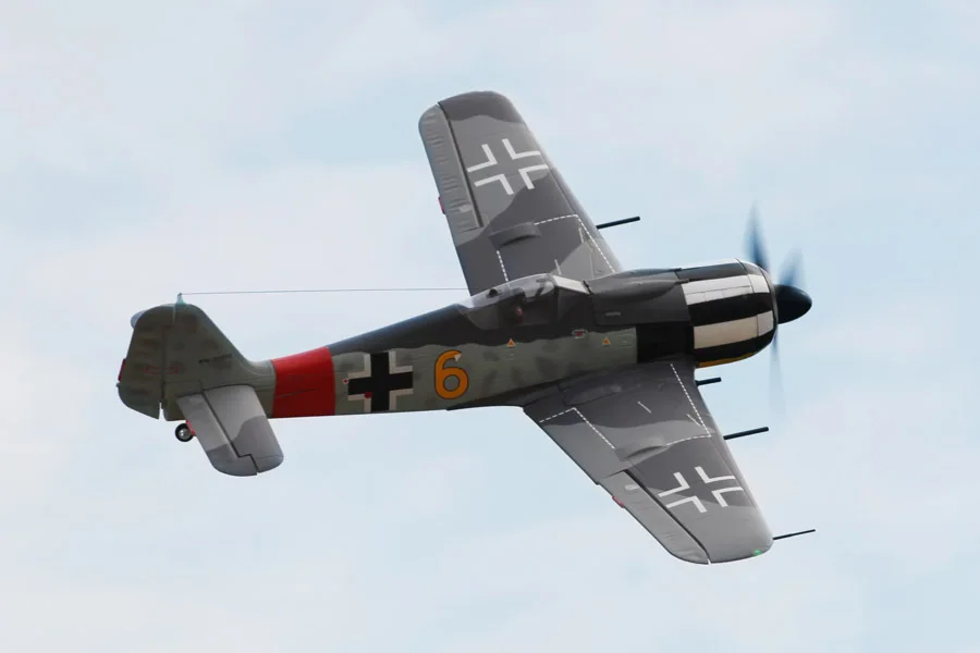 Радиоуправляемый самолет FMS 1400 мм 1 4 м Fw 190 Fw190 Focke Wulf желтый 6 новейших 6CH 4S EPO PNP Gaint