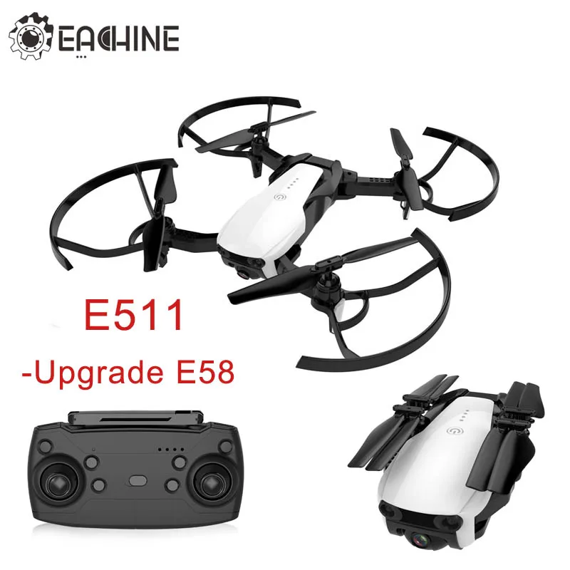 Обновленная E58 Eachine E511 wifi FPV 1080 P/720 P HD камера Безголовый режим 16 минут время полета