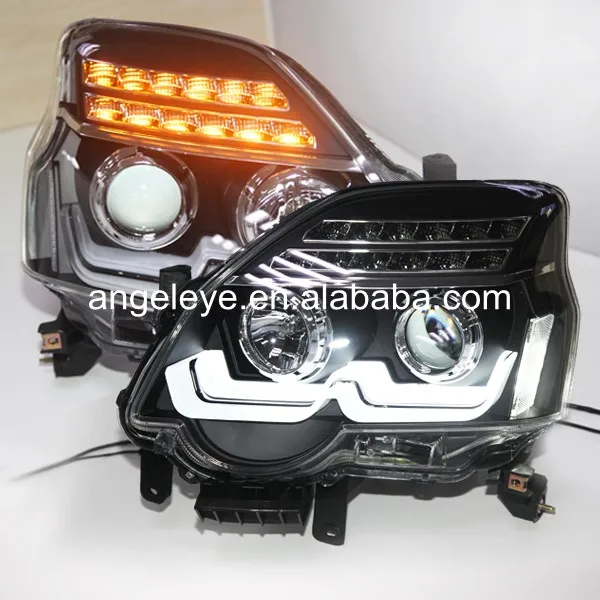 

For Nissan X-Trail headlight 2012-2013 Year LED Front Lamp Black housing LD