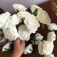 10 головок 8 см искусственные розы Свадебные украшения Шелковый цветочный шар центральные украшения мяты декоративные Висячие Цветы