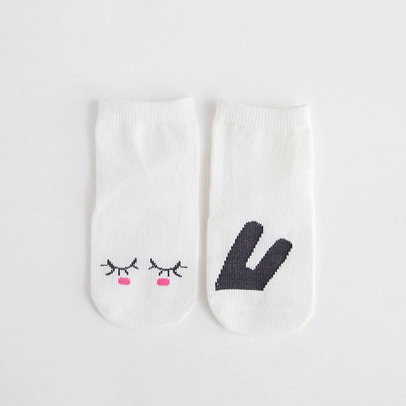 2 Pairs Of Selling 0-3 Baby Socks 100%Cotton Warm animal Cartoon Cute Breathable Non-slip Spring Autumn Boy Girl Newborn | Мать и ребенок