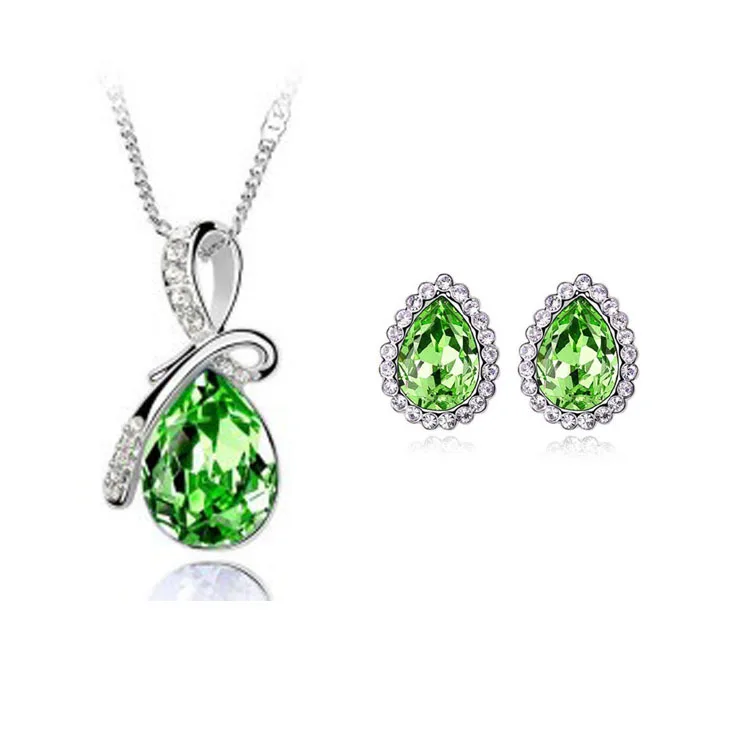 Оптовая продажа новинка 2014 Весенняя коллекция ювелирные наборы с кристаллами