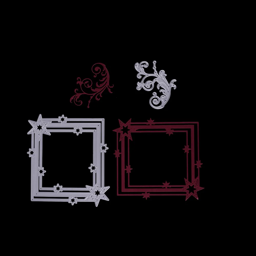 Рамка форма углеродная сталь Скрапбукинг режущие штампы трафареты Ремесленная