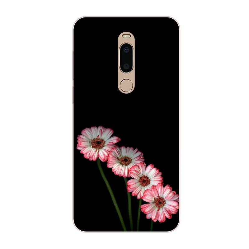 meizu note 8 Case Silicon Colorful flower Painting Soft TPU Back Cover for m8 Phone protect cases shell |