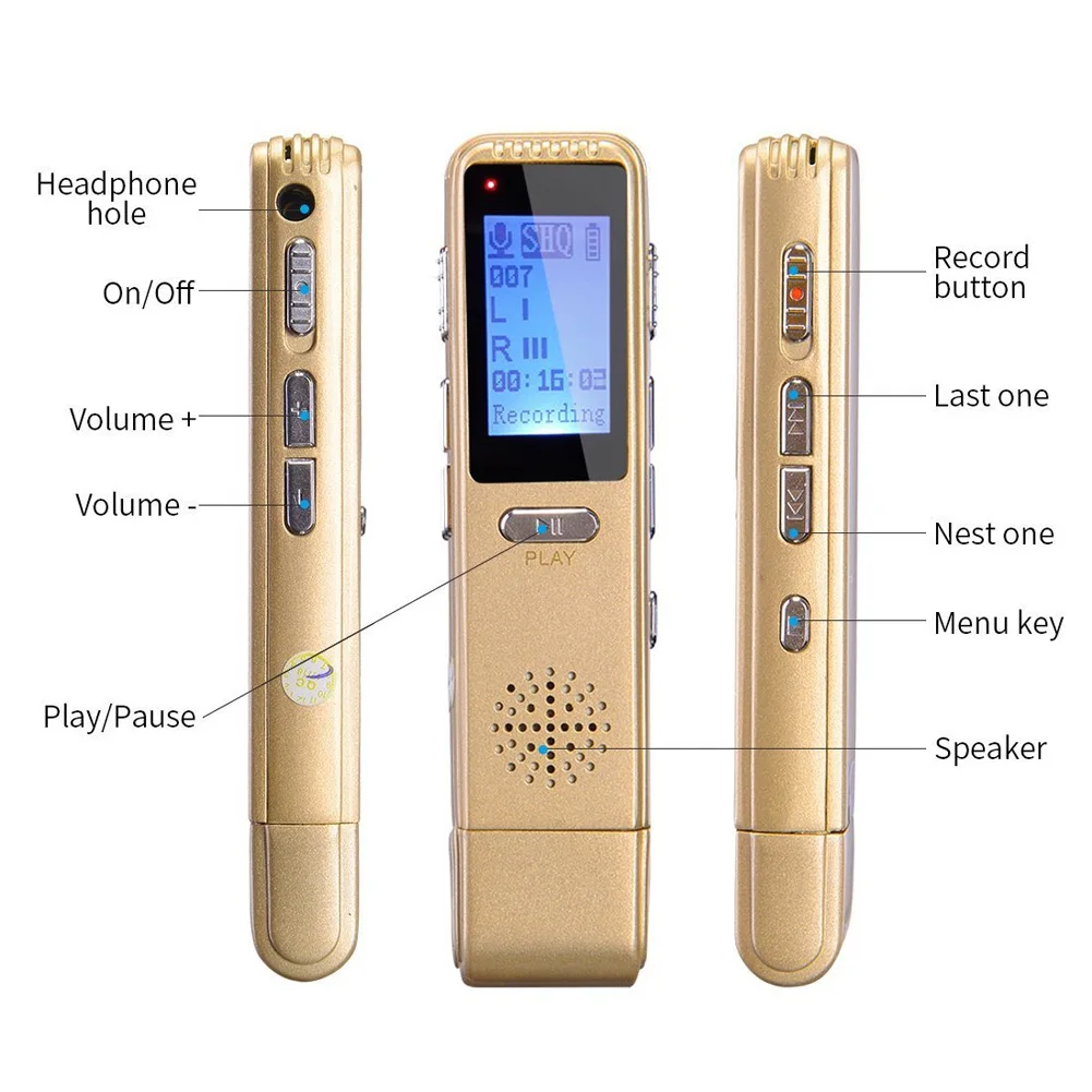 MP3 плеер лекции звук Шум снижение активированный зарядка через usb голос