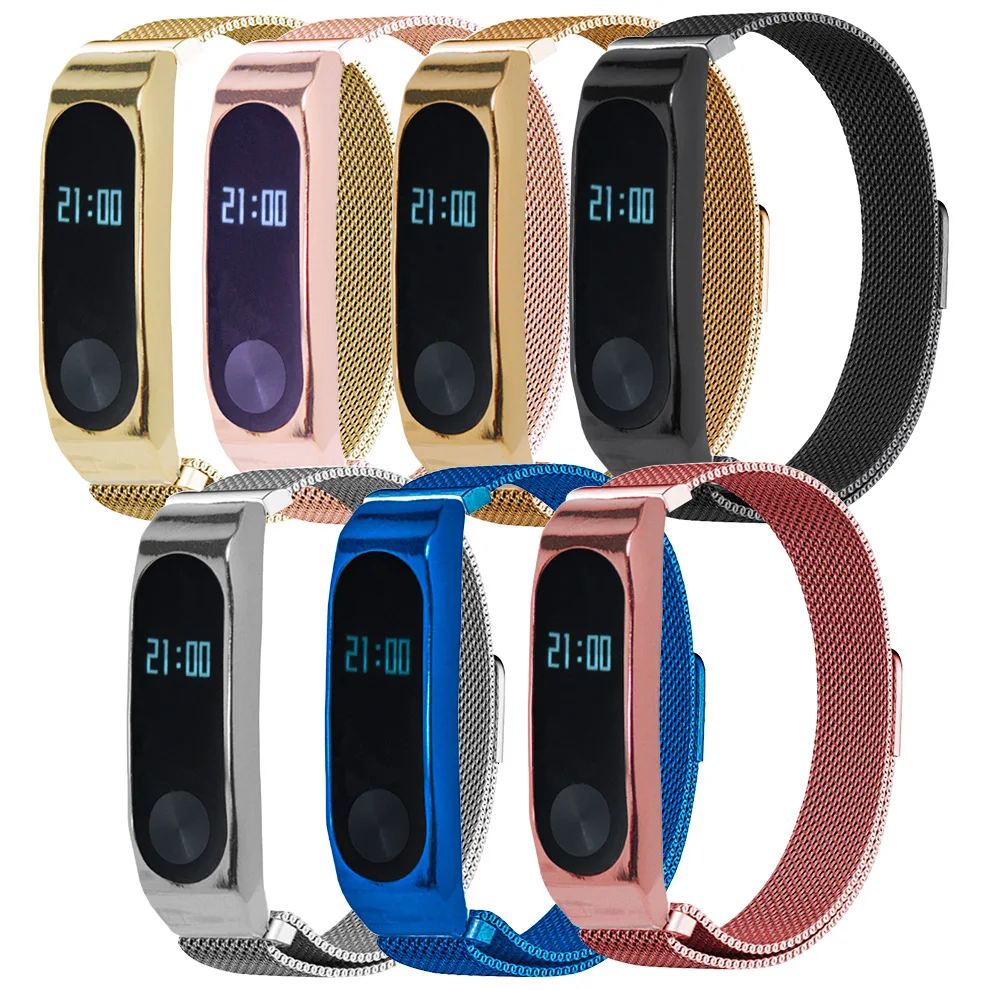 Mi lanese браслет-петля для xiaomi mi band 2 ремешок из нержавеющей стали металлический браслет для xiaomi mi band 2 сменный Браслет